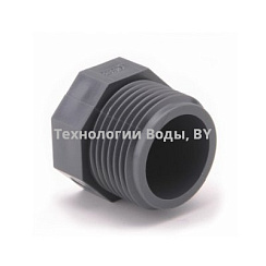Заглушка НПВХ с наружной резьбой 1/2" PN16 Effast | Технологии Воды