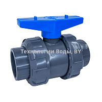 Кран шаровый НПВХ d50 PN16 Aquaviva | Технологии Воды