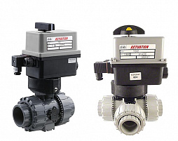 Запорная арматура НПВХ с автоматическими приводами | Технологии Воды