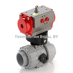 Кран шаровый ХПВХ с пневмоприводом | Технологии Воды
