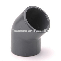 Отвод НПВХ 45° d16 PN16 Effast | Технологии Воды