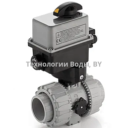 Кран шаровый ХПВХ с электроприводом | Технологии Воды